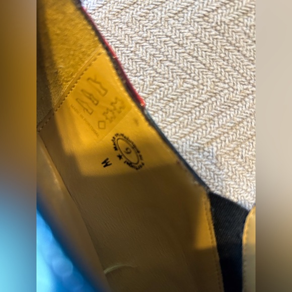 John Fluevog Women's Red and Blue Loafers - Picture 4 of 8